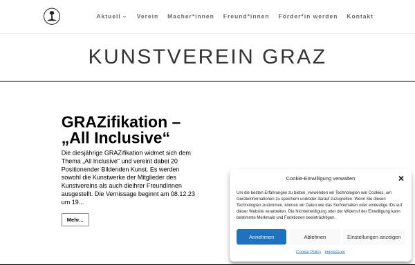 Vorschau von kunstvereingraz.de, Kunstverein Graz eV