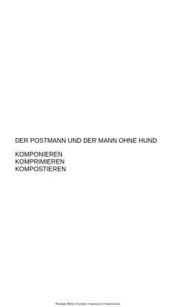 Vorschau der mobilen Webseite www.derpostmannunddermannohnehund.de, Der Postmann und der Mann ohne Hund