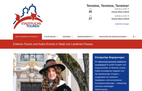 Vorschau von www.stadtfuchs-passau.de, Passauer Stadtfuchs-Touren