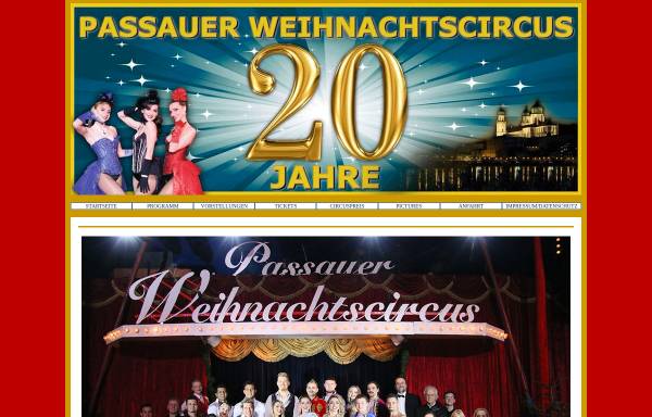 Vorschau von www.passauer-weihnachtscircus.de, Passauer Weihnachtscircus