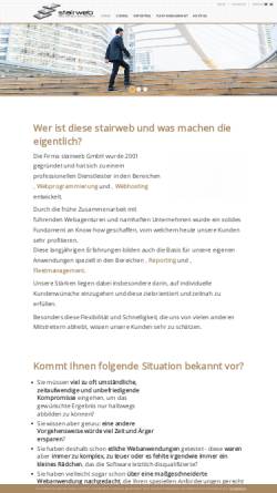 Vorschau der mobilen Webseite www.stairweb.de, StairWeb GmbH