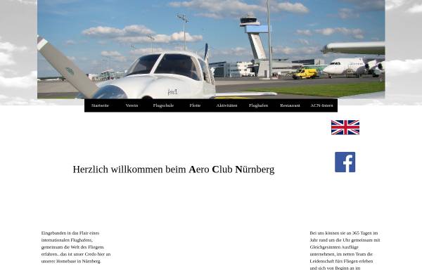 Vorschau von www.aeroclub-nuernberg.de, Aero-Club Nürnberg
