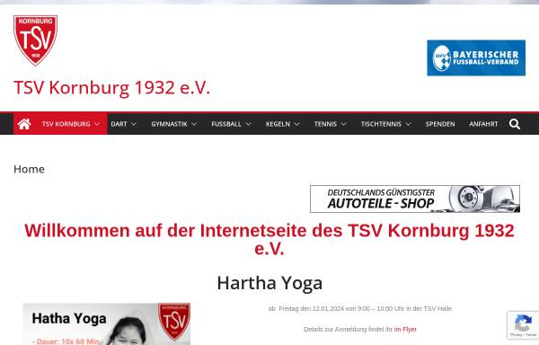 Vorschau von www.tsv-kornburg.de, TSV Kornburg 1932 e.V.