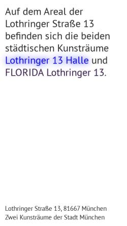 Vorschau der mobilen Webseite www.lothringer13.de, Lothringer 13
