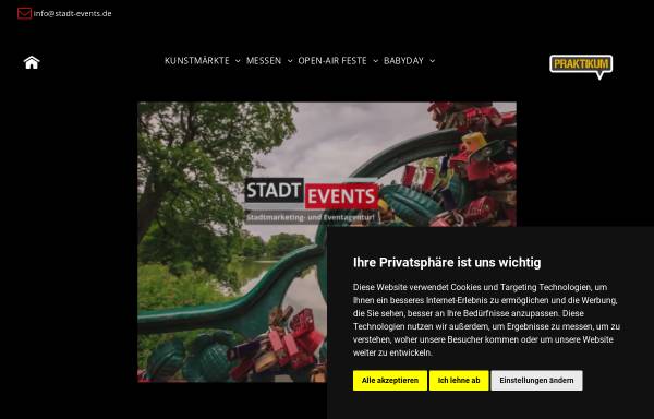 Vorschau von www.stadt-events.de, Stadt Events