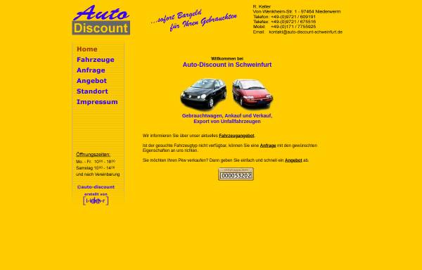 Vorschau von www.auto-discount-schweinfurt.de, Auto-Discount Keller
