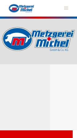 Vorschau der mobilen Webseite www.metzgerei-michel.de, Metzgerei Michel