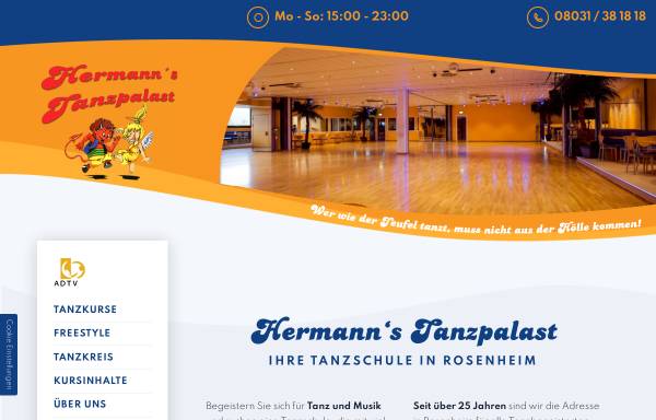 Vorschau von www.tanzpalast.de, Hermann's Tanzpalast