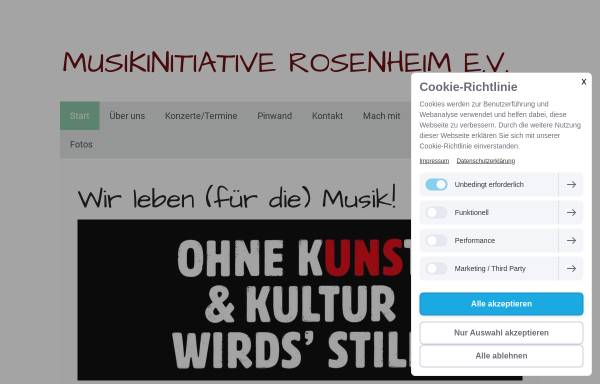 Vorschau von www.musikinitiative.com, MusikInitiative Rosenheim e.V. (MIR)