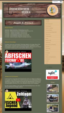 Vorschau der mobilen Webseite www.fv-weiden.de, Fischereiverein 1895 Weiden e.V.
