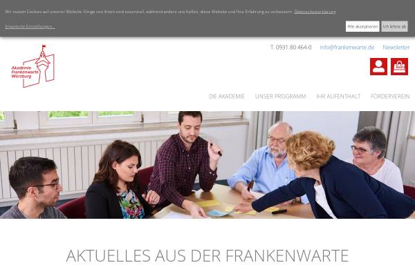 Vorschau von www.frankenwarte.de, Akademie Frankenwarte