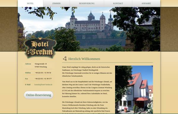 Vorschau von www.hotel-brehm.de, Gustav Brehm Hotel- und Gaststätten Betriebs-GmbH