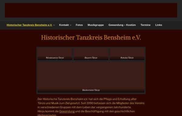 Vorschau von htk-bensheim.de, Historischer Tanzkreis Bensheim e.V.