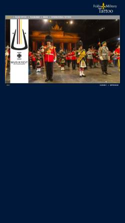 Vorschau der mobilen Webseite www.military-tattoo.de, The Gordon Highlanders Memorial Drum and Pipe Band 1997 e.V.