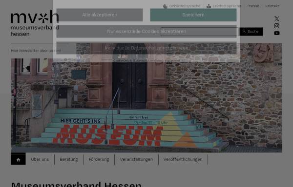 Vorschau von www.museumsverband-hessen.de, Hessischer Museumsverband e.V.