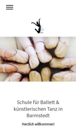 Vorschau der mobilen Webseite www.ballettschule-rodegro.de, Ballettschule im Auhof
