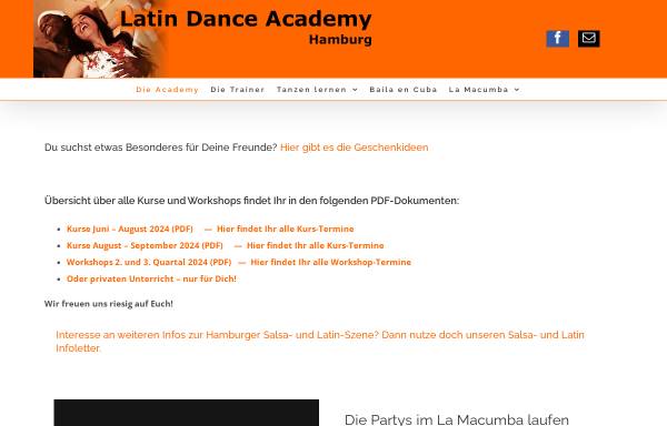 Vorschau von www.latin-dance-academy.de, Latin Dance Academy