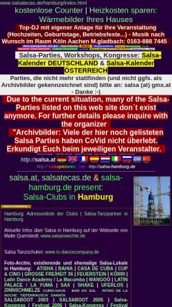 Vorschau der mobilen Webseite www.salsa-hamburg.de, Salsa in Hamburg