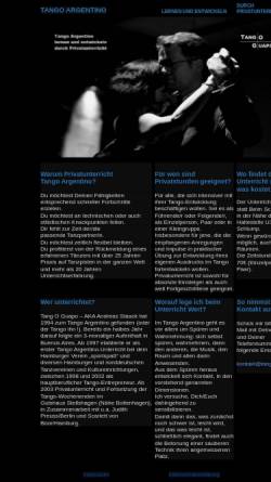 Vorschau der mobilen Webseite www.tangoguapo.de, Tango Guapo - Andreas Staack