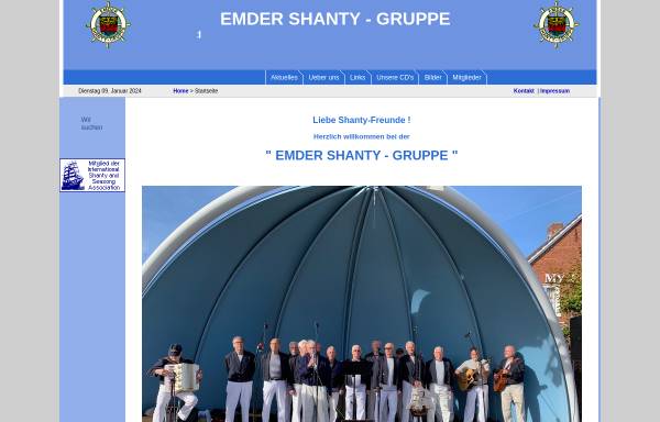 Vorschau von www.emdershantygruppe.de, Emder Shanty Gruppe e.V.