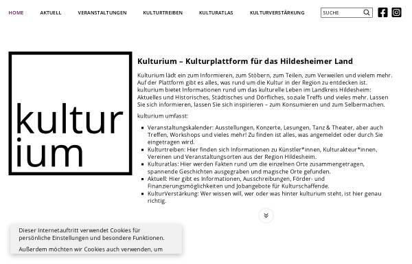 Vorschau von www.kulturium.de, Kulturium