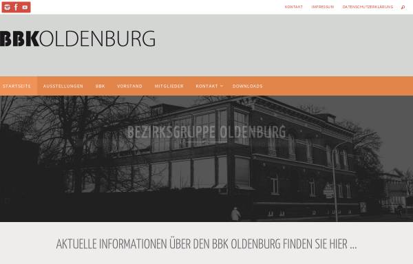 Vorschau von bbk-oldenburg.de, Bund Bildender Künstlerinnen und Künstler