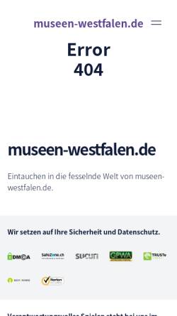 Vorschau der mobilen Webseite www.muenster.org, Vereinigung Westfälischer Museen e.V. (VWM)