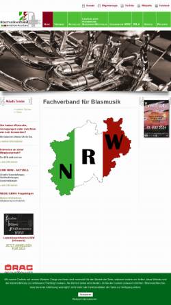 Vorschau der mobilen Webseite www.blasmusik-nrw.de, Blasmusik NRW