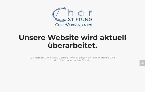 Vorschau von www.chorstiftung.de, Chorstiftung ChorVerband NRW