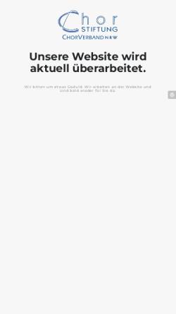 Vorschau der mobilen Webseite www.chorstiftung.de, Chorstiftung ChorVerband NRW