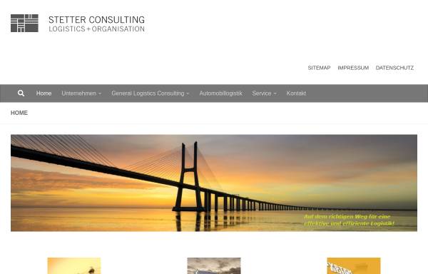 Vorschau von www.stetter-consulting.de, Stetter Consulting Logistik + Organisation