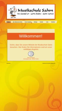 Vorschau der mobilen Webseite www.musikschule-sahm.de, Musikschule Sahm