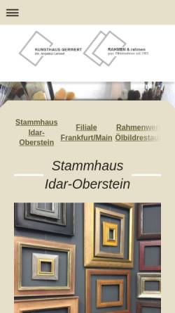 Vorschau der mobilen Webseite www.kunsthaus-gerwert.de, Kunsthaus Gerwert