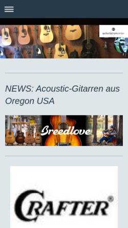 Vorschau der mobilen Webseite www.g-d-c.de, Guitar & Drum Center
