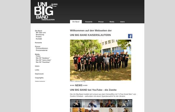 Homepage der UniBigBand Kaiserslautern - HomePage