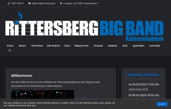 Vorschau von bigband.rittersberg.de, Rittersberg BigBand