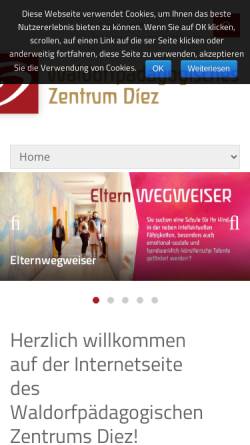 Vorschau der mobilen Webseite www.waldorfschule-diez.de, Freie Waldorfschule Diez