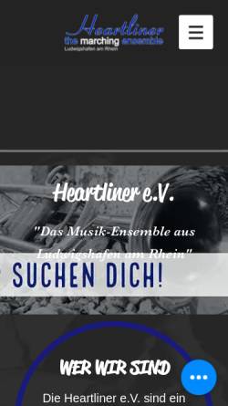 Vorschau der mobilen Webseite www.heartliner.de, Heartliner e.V.