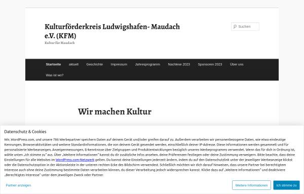 Vorschau von www.kfm-lu-maudach.de, Kulturförderkreis Maudach