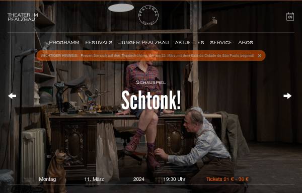 Vorschau von www.theater-im-pfalzbau.de, Theater im Pfalzbau