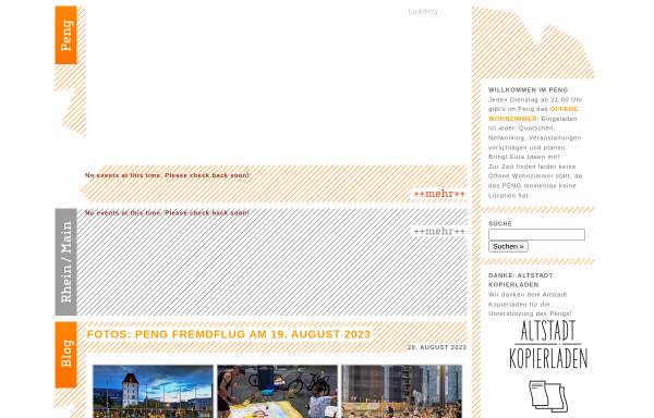 Vorschau von www.pengland.de, Peng - Gesellschaft zur Förderung von Design, Kunst und Kommunikation e.V.