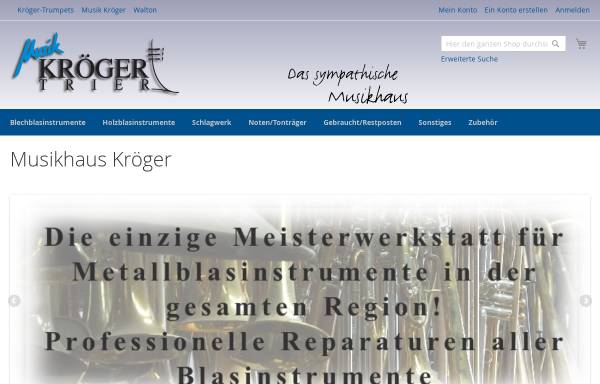 Vorschau von www.musik-kroeger.com, Kröger Trumpets