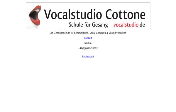 Vorschau von www.vocalstudio.de, Cottone, Francesco
