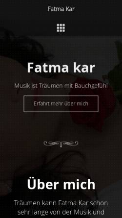Vorschau der mobilen Webseite www.fatma-kar.de, Fatma Kar