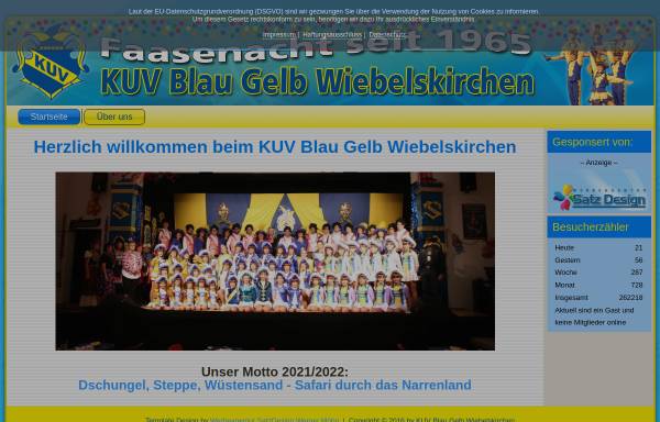 Vorschau von www.nka-neunkirchen.de, KUV Karnevals- und Unterhaltungsverein Blau Gelb Wiebelskirchen e.V.