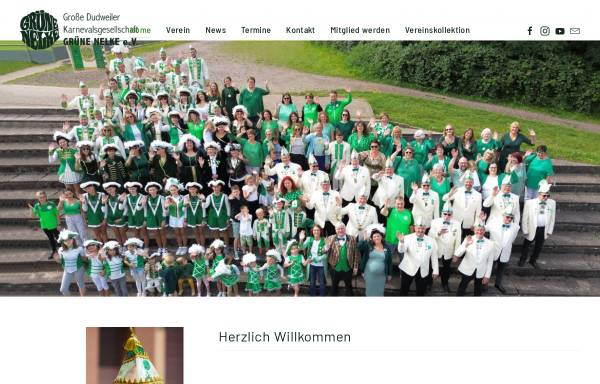 Vorschau von www.kg-gruene-nelke.de, Dudweiler Karnevalsgesellschaft Grüne Nelke e.V.