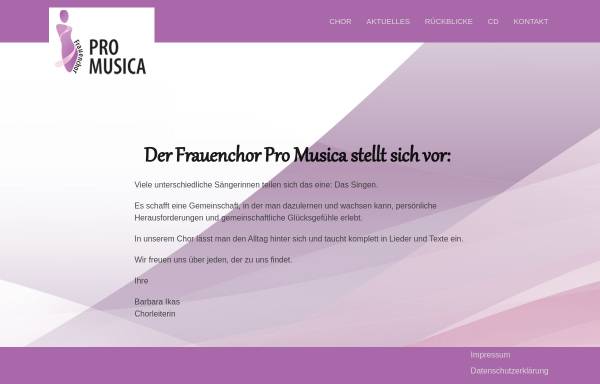 Vorschau von chor-promusica.de, Frauenchor Pro Musica