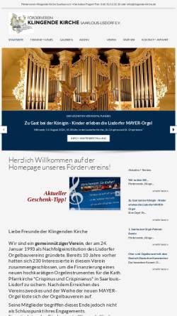 Vorschau der mobilen Webseite www.klingende-kirche.de, Förderverein 
