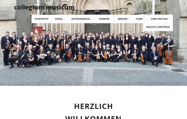 Vorschau von www.unimusik-saarland.de, Collegium Musicum der Universität des Saarlandes
