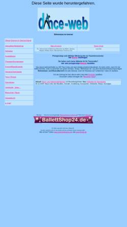 Vorschau der mobilen Webseite www.dance-web.de, Bühnentanz in Deutschland